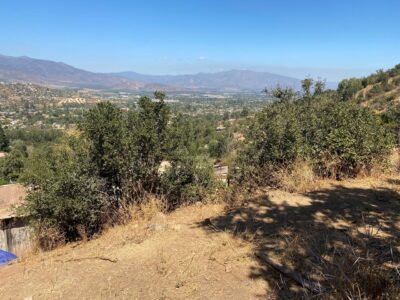 Terreno campestre de 500 mts con una tremenda vista al valle de Olmué