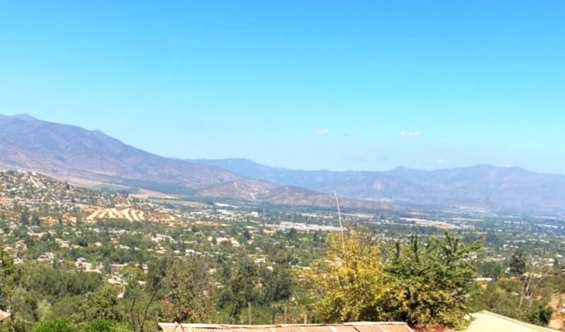 Terreno campestre de 500 mts con una tremenda vista al valle de Olmué