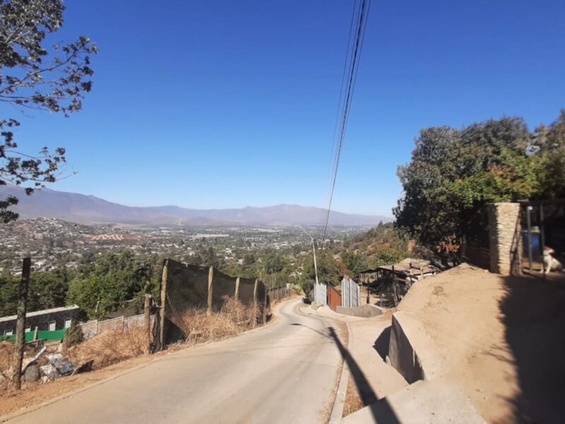 Terreno campestre de 500 mts con una tremenda vista al valle de Olmué
